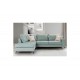 Καναπές γωνιακός δεξιά γωνία ύφασμα Ciel-Cream 290x235x95εκ