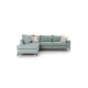 Καναπές γωνιακός δεξιά γωνία ύφασμα Ciel-Cream 290x235x95εκ