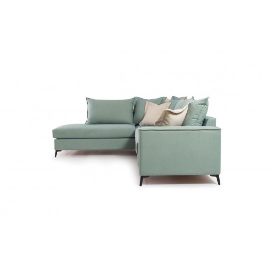 Καναπές γωνιακός δεξιά γωνία ύφασμα Ciel-Cream 290x235x95εκ