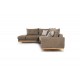 Καναπές γωνιακός, δεξιά γωνία ύφασμα mocha-cream 290x235x95εκ