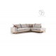 Καναπές γωνιακός, αριστερή γωνία ύφασμα cream-mocha 290x235x95εκ