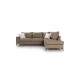 Καναπές γωνιακός αριστερή γωνία ύφασμα mocha-cream 290x235x95εκ