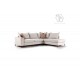 Καναπές γωνιακός αριστερή γωνία ύφασμα cream-mocha 290x235x95εκ