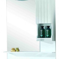 FAMOSO - ΚΑΘΡΕΠΤΗΣ ΕΠΙΠΛΟΥ PVC 79x12,5x100h ΜΕ ΦΩΣ - ΛΕΥΚΟ
