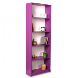 Βιβλιοθήκη σε μωβ χρώμα 58x23x170εκ