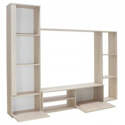 Σύνθεση σαλονιού Blossom χρώμα sonoma light 220x32,4x177,5εκ