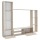 Σύνθεση σαλονιού Blossom χρώμα sonoma light 220x32,4x177,5εκ