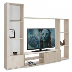 Σύνθεση σαλονιού Blossom χρώμα sonoma light 220x32,4x177,5εκ