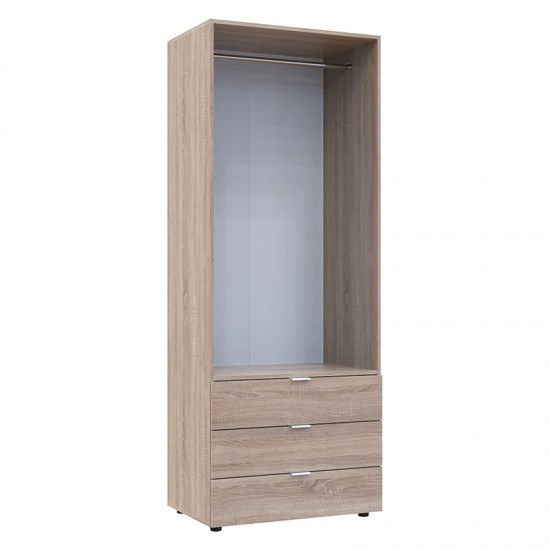 Ντουλάπα ρούχων Lila δίφυλλη sonoma 77.5x49.5x203.5εκ
