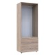 Ντουλάπα ρούχων Lila δίφυλλη sonoma 77.5x49.5x203.5εκ