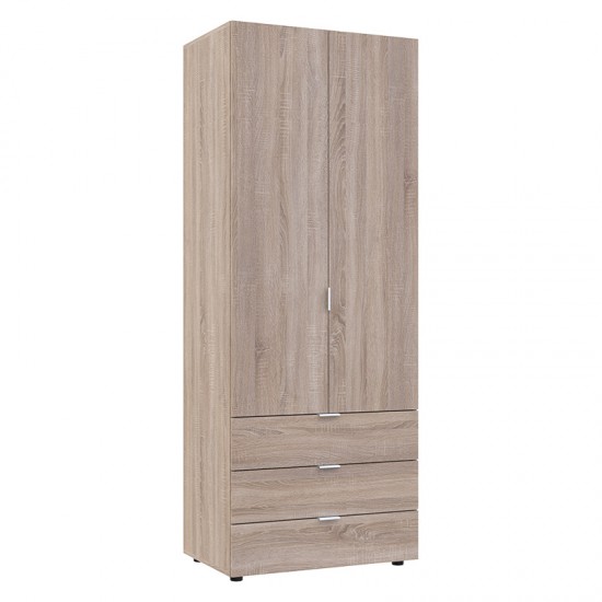 Ντουλάπα ρούχων Lila δίφυλλη sonoma 77.5x49.5x203.5εκ