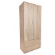 Ντουλάπα δίφυλλη sonoma 80x45x180εκ