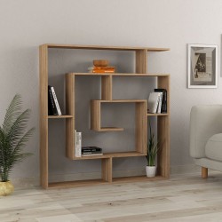 Βιβλιοθήκη χρώμα φυσικό 125x22x129εκ