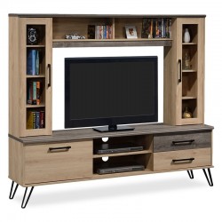 Σύνθετο σαλονιού Bruno χρώμα viscount - toro 182x40x160εκ