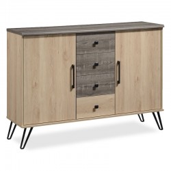 Μπουφές με συρτάρια Bruno χρώμα viscount - toro 133,5x40x96,5εκ 