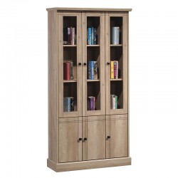 Βιτρίνα Libby φυσικό 93.5x34.5x184εκ