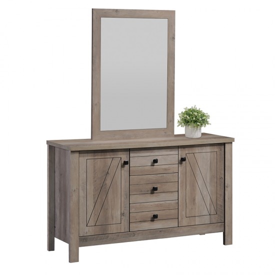 Μπουφές-τουαλέτα Tara rustic oak 121x39.5x162εκ