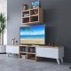 Σύνθετο σαλονιού Coco oak-λευκό 160x25x34εκ
