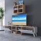 Σύνθετο σαλονιού Coco oak-λευκό 160x25x34εκ