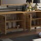 Μπουφές-καθρέπτης Tally καρυδί-μαύρο 160x40x78εκ