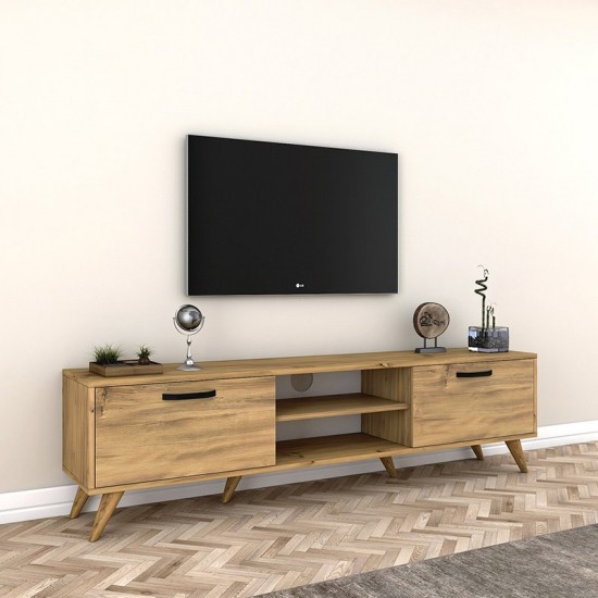 Έπιπλο τηλεόρασης Sabian ανοιχτό καρυδί 180x35x48,5εκ