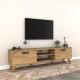 Έπιπλο τηλεόρασης Sabian ανοιχτό καρυδί 180x35x48,5εκ