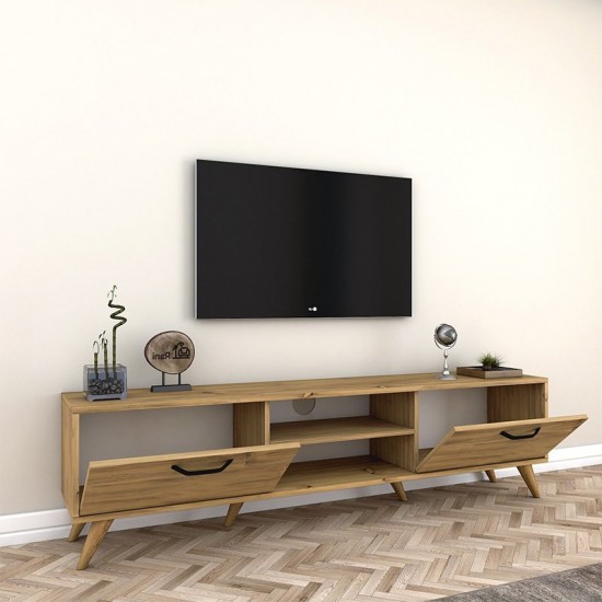Έπιπλο τηλεόρασης Sabian ανοιχτό καρυδί 180x35x48,5εκ