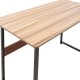 Γραφείο Fulk με MDF χρώμα μηλιάς-μαύρο 100x48x72εκ