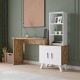 Γραφείο-ραφιέρα Kairo λευκό-oak 150x45x138εκ