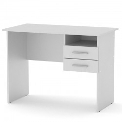 Γραφείο εργασίας-συρταριέρα Tandy λευκό 100x54.5x73.5εκ