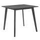 Tραπεζαρία Benson - Toto σετ 5τμχ rustic grey -  ύφασμα γκρι 80x80x75εκ
