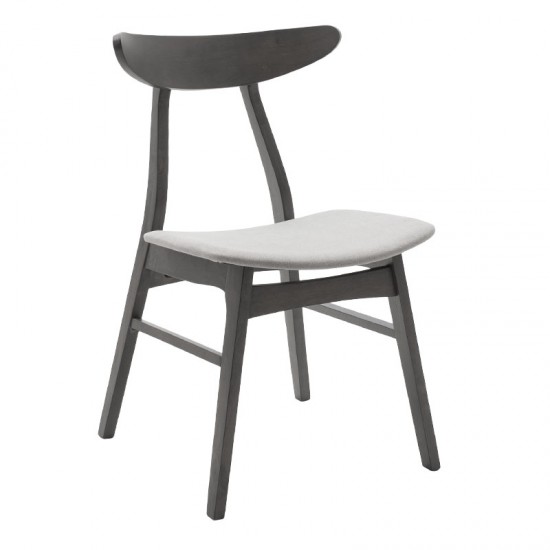 Tραπεζαρία Benson - Orlean σετ 5τμχ rustic grey - ύφασμα γκρι 120x75x75εκ