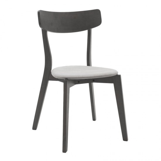 Tραπεζαρία Benson - Toto σετ 5τμχ rustic grey -  ύφασμα γκρι 120x75x75εκ