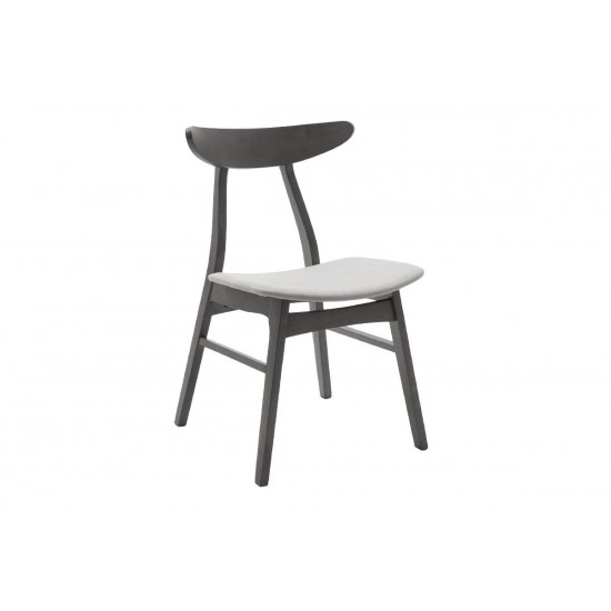 Tραπεζαρία Benson - Orlean σετ 7τμχ rustic grey - ύφασμα γκρι 150x90x75εκ