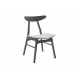 Tραπεζαρία Benson - Orlean σετ 7τμχ rustic grey - ύφασμα γκρι 150x90x75εκ