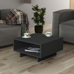 Τραπέζι σαλονιού Hola ανθρακί 60x60x32εκ  