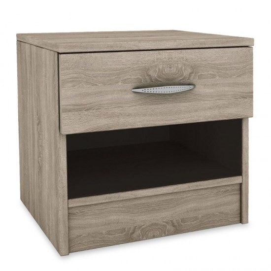 Κομοδίνο με ένα συρτάρι Deco σε χρώμα sonoma /δρυς