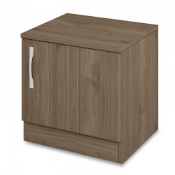 Κομοδίνο Deco με ένα ντουλάπι χρώμα καρυδί 40x35,5x41εκ