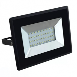 Προβολέας LED 30W Λευκό 6400K Μαύρο σώμα E-Series