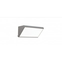 Απλίκα LED Αδιάβροχη 12W γωνία IP65 3000K Θερμό Λευκό Γκρι Σώμα