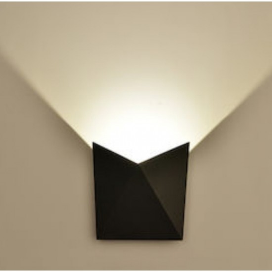 Απλίκα LED 5W Αρχιτεκτονικού Φωτισμού 4000K Φυσικό Λευκό με Λευκό ή Μαύρο Σώμα