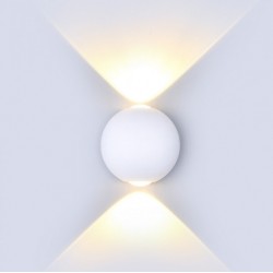 Απλίκα LED 6W Αρχιτεκτονικού Φωτισμού 4000K Φυσικό Λευκό με Λευκό, Μαύρο ή Γκρι Στρογγυλό Σώμα 