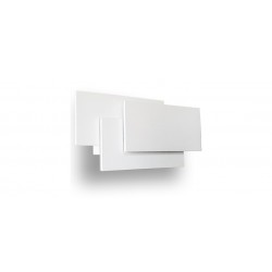 Απλίκα LED 12W 3 επιπέδων Αρχιτεκτονικού Φωτισμού 4000K Φυσικό Λευκό με Λευκό ή Γκρι Σώμα