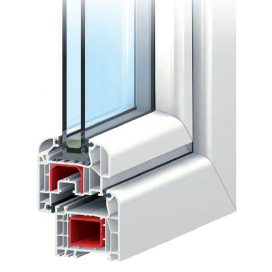 Μονόφυλλo Παράθυρο ALUPLAST 70Χ70 PVC