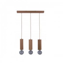Φωτιστικό Κρεμαστό Τρίφωτο Bar Wood Pend III