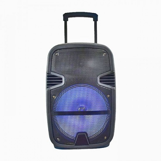 Ηχείο 35W RECHARGEABLE TROLLEY SPEAKER WITH ONE WIRED MICROPHONE-RF CONTROL-RGB (12inch)