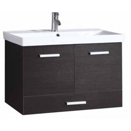 Πάγκος Κρεμαστός 75*46*58 WENGE - ADA με νιπτήρα