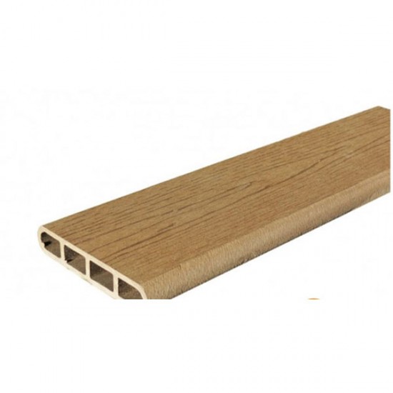 WPC Περίφραξη Καφέ Σκούρο Wood Στρογγυλό