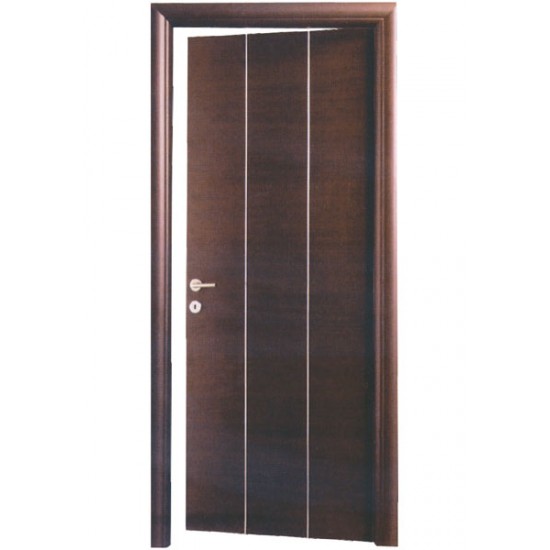 Θωρακισμένη Πόρτα Wenge με inox