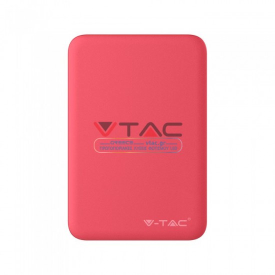 Power Bank 5000mAh με κόκκινο σώμα